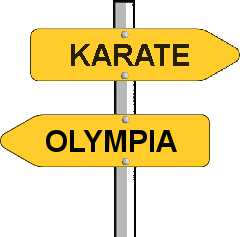 Karate Olympia Schild