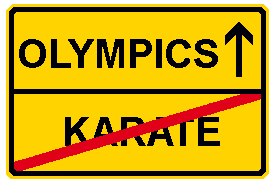 Karate - Olympics sign