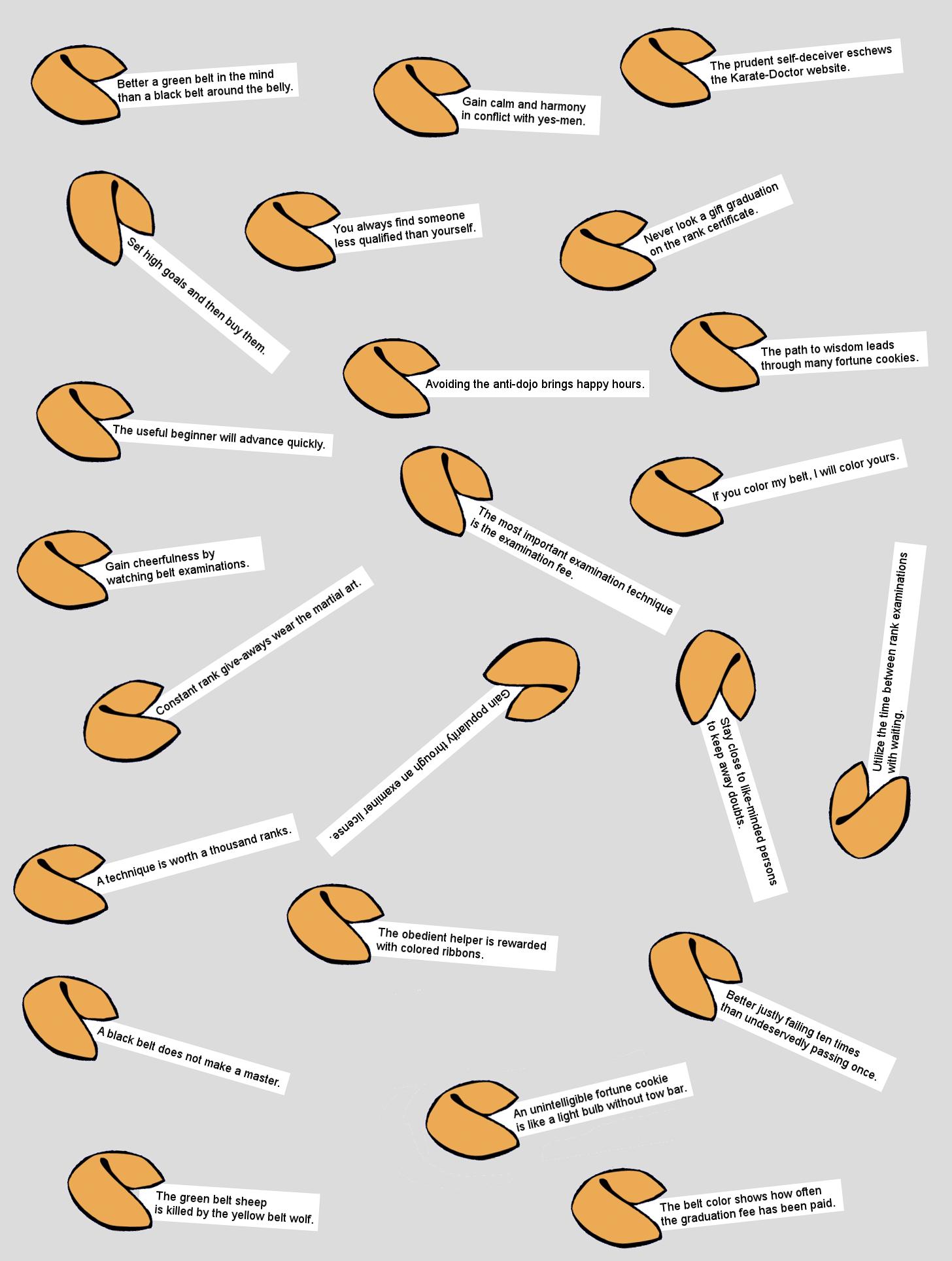 Martial Art Fortune Cookies