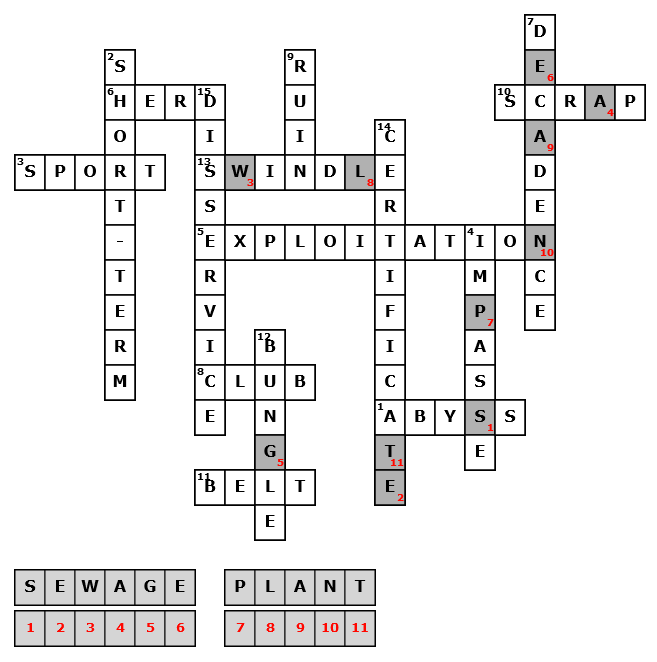Crossword 1 Solution