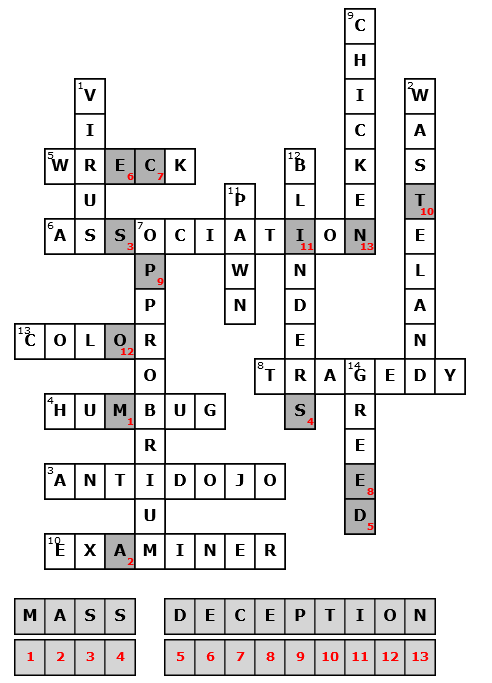 Crossword 2 Solution