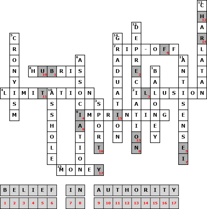 Crossword 4 Solution