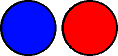 Circle Blue Red