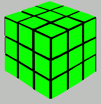 Single-colored Rubik Cube